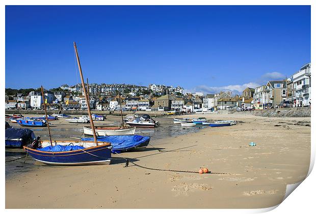 St Ives Harbour Print by Diane Griffiths