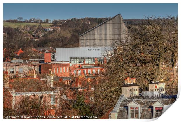 The Marlowe Theatre, Canterbury Print by Diane Griffiths