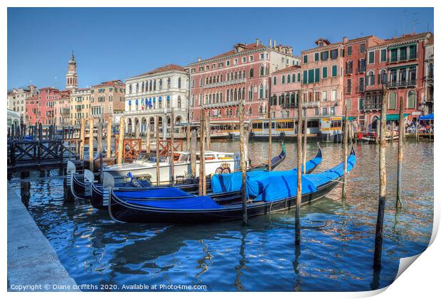 Venice View Print by Diane Griffiths