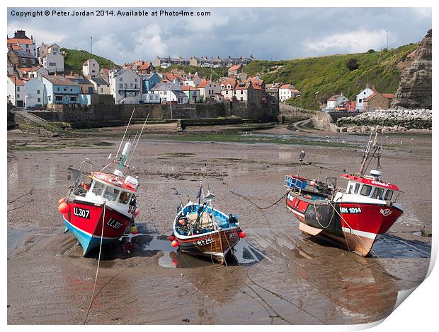Staithes Harbour 2 Print by Peter Jordan