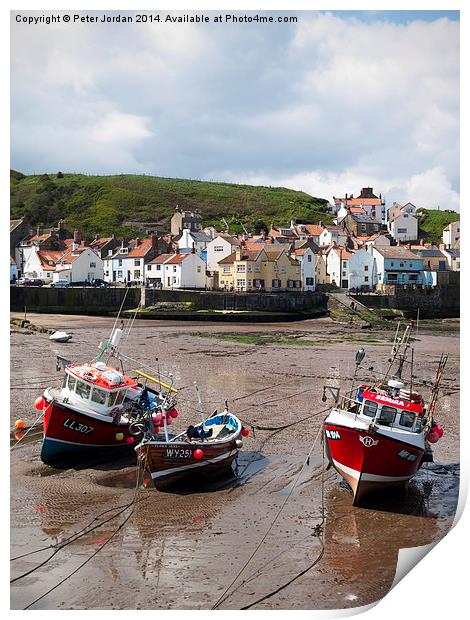  Staithes Harbour 3 Print by Peter Jordan