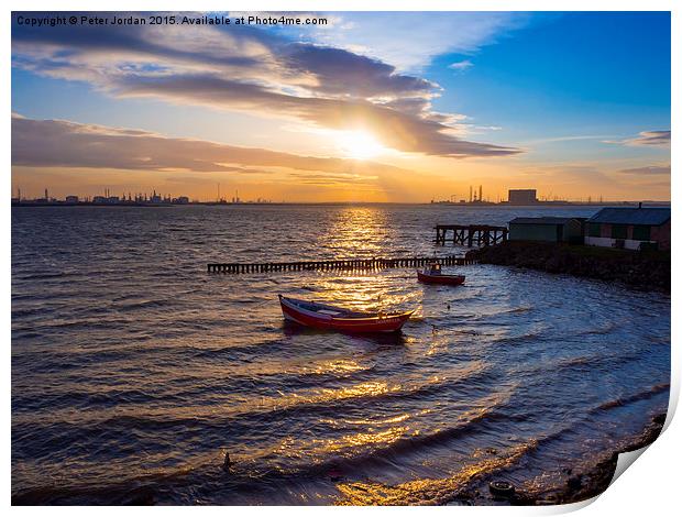  Gunpowder Hole Sunset 2 Print by Peter Jordan