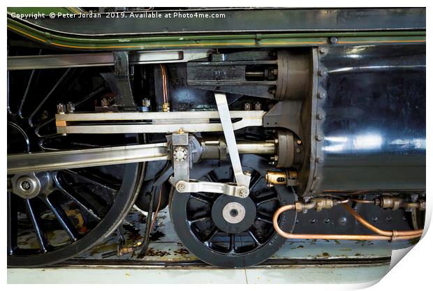 Valve gear of Ex LNER class A3 express passenger s Print by Peter Jordan