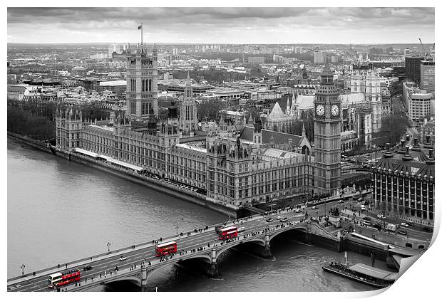 Houses of Parliament Print by Andy Barker