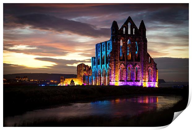 Whitby Abbey Print by Andy Barker