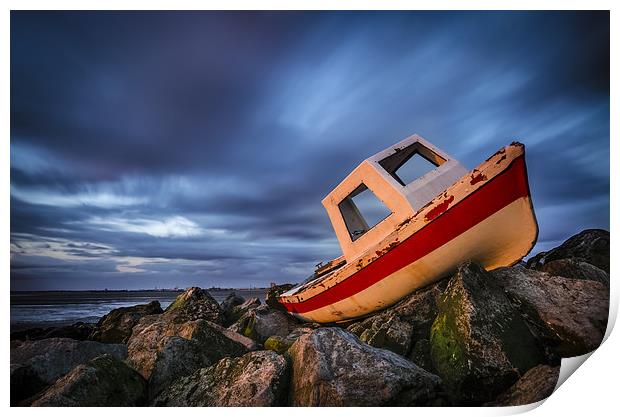 The boat Print by Tomasz Ruban