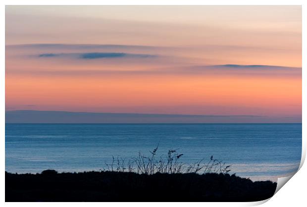 Tranquil Sunrise over North Sea Print by Robert Murray