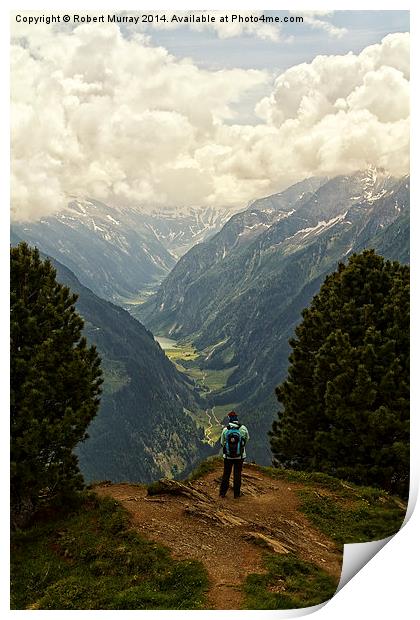  Alpine Viewpoint Print by Robert Murray