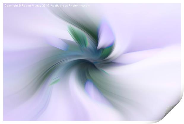  Floral Abstract Print by Robert Murray