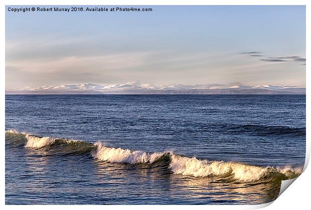  Sunlit Sea Print by Robert Murray