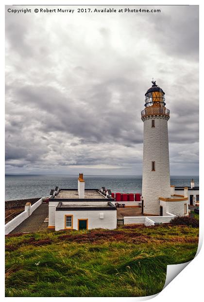 Mull of Galloway Lighthouse 2 Print by Robert Murray
