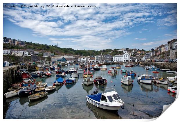 Megavissey Harbour, Cornwall. Print by Robert Murray