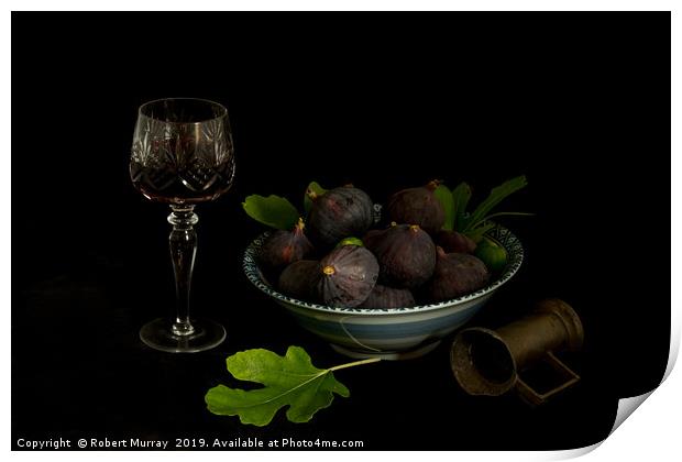 Still Life with Figs. Print by Robert Murray