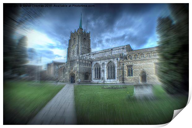  Chelmsford Cathedral Print by Steve Thomas
