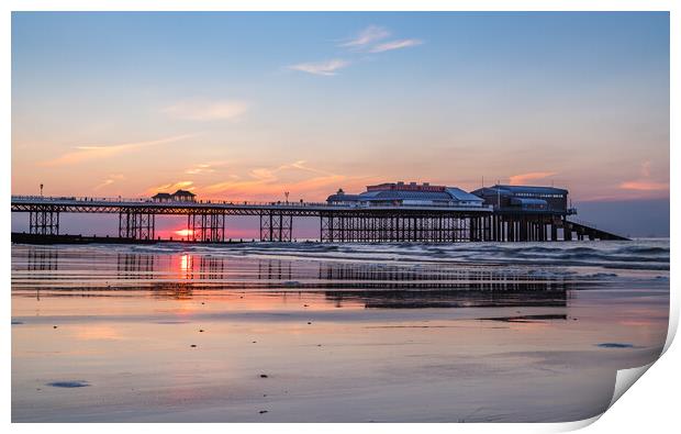 Cromer Pier at sunset Print by Jason Wells