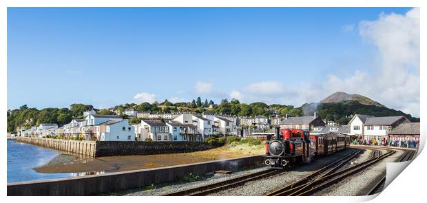 Double Fairlie stream train at Porthmadog Print by Jason Wells