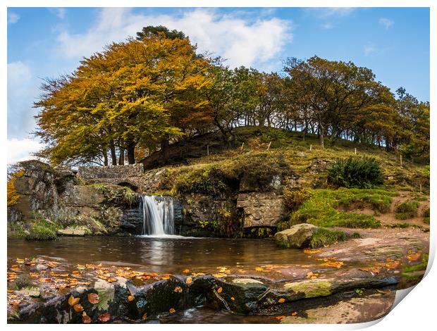 Three Shires Head waterfall Print by Jason Wells