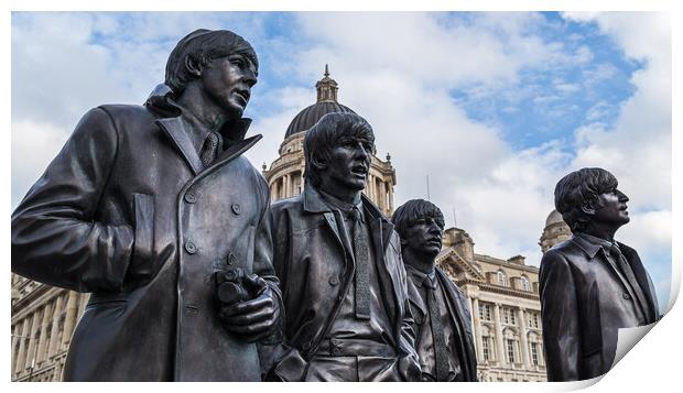 The Beatles statue Print by Jason Wells