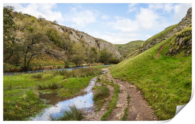 Foot of the Dovedale valley Print by Jason Wells