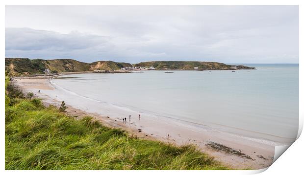 Morfa Nefyn beach panorama Print by Jason Wells