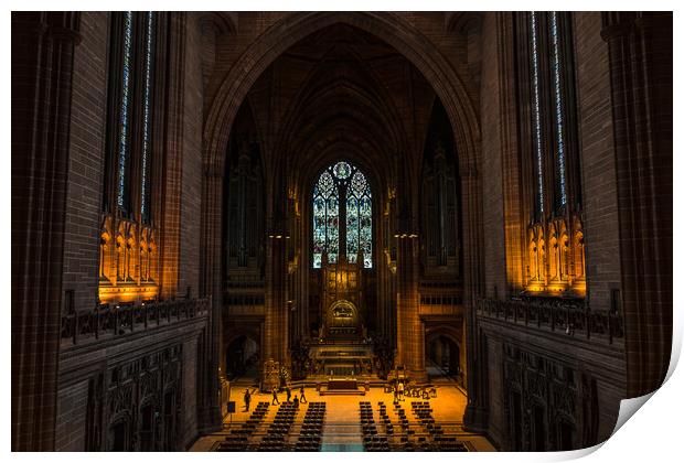 Anglican Cathedral in Liverpool Print by Jason Wells