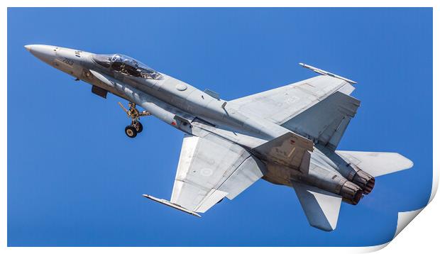 Royal Canadian Air Force CF-18 Hornet Print by Jason Wells