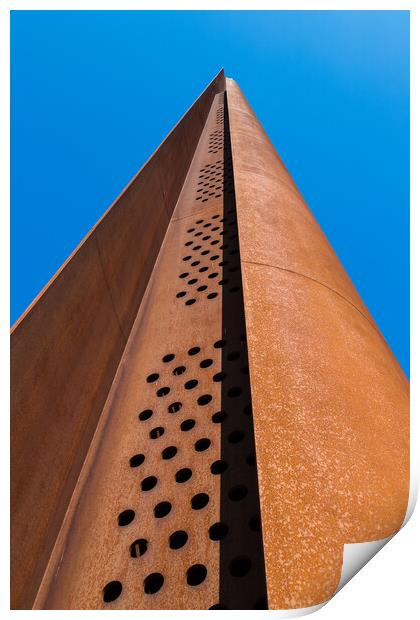 Looking up at the Memorial Spire Print by Jason Wells