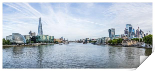 London waterfront panorama Print by Jason Wells