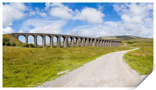 Pathway to Ribblehead Viaduct Print by Jason Wells