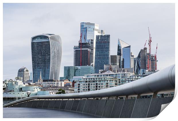 Square Mile seen over The Scoop Print by Jason Wells