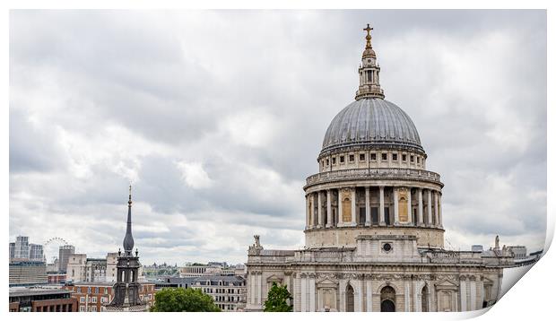 St Pauls Cathedral dome Print by Jason Wells
