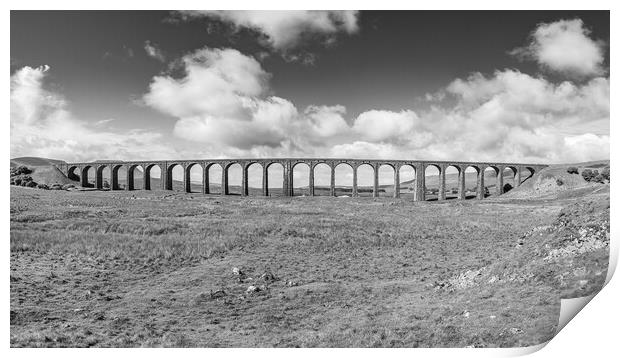 Ribblehead Viaduct panorama Print by Jason Wells