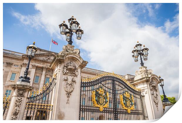 Gates of Buckingham Palace Print by Jason Wells