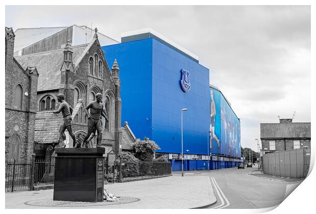 Holy Trinity statue by Goodison Park Print by Jason Wells