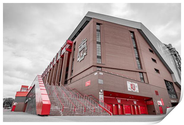 Liverpool FC main stand Print by Jason Wells