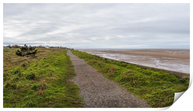 Path above Meols beach Print by Jason Wells