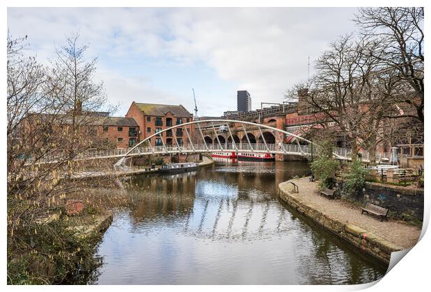 Merchants Bridge in Manchester Print by Jason Wells