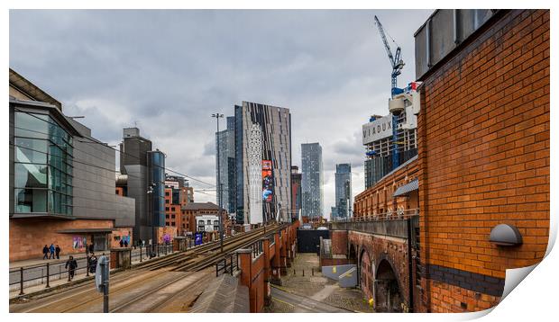 Deansgate Skyline: A Captivating Manchester Citysc Print by Jason Wells