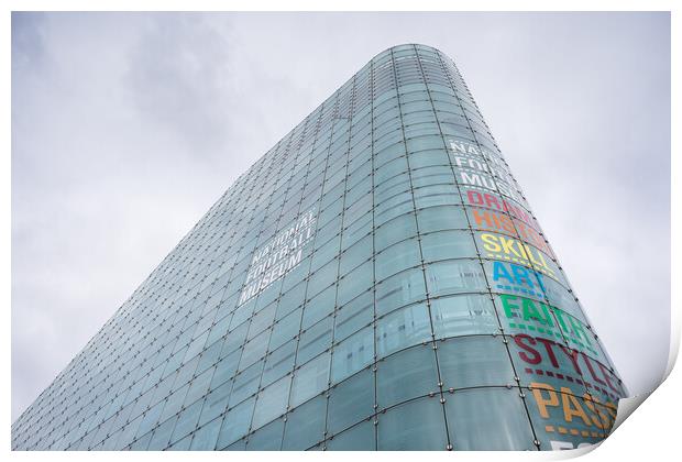 National Football Museum dominating the skyline Print by Jason Wells