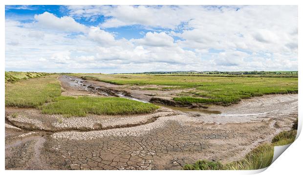 Mud flats at Titchwell Print by Jason Wells