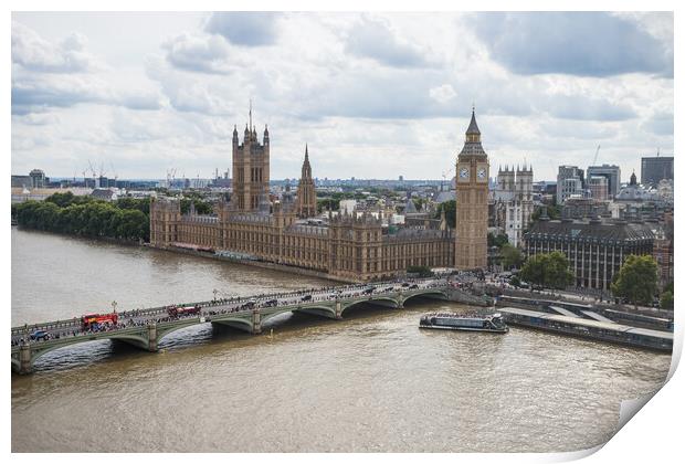 Houses of Parliament and Big Ben Print by Jason Wells