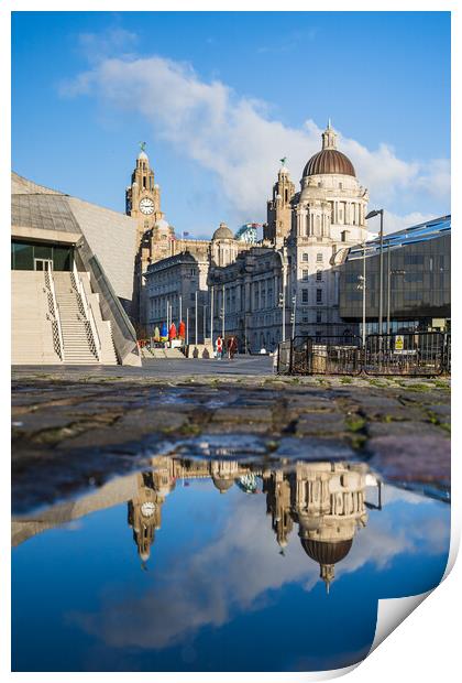 Reflection of the Three Graces Print by Jason Wells