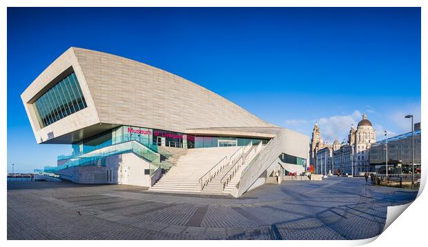 Museum of Liverpool on the Liverpool waterfront Print by Jason Wells
