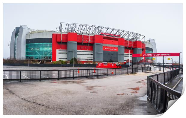 Walkway to Old Trafford Stadium Print by Jason Wells