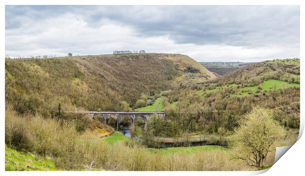 Monsal Head Bridge over the River Wye Print by Jason Wells