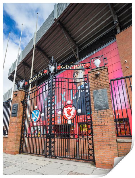 Paisley Gateway at Anfield Print by Jason Wells