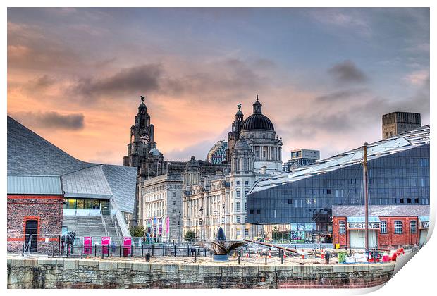 Majestic Liverpool Waterfront Print by Jason Wells