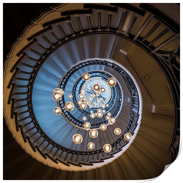 Brewer Staircase in London Print by Jason Wells
