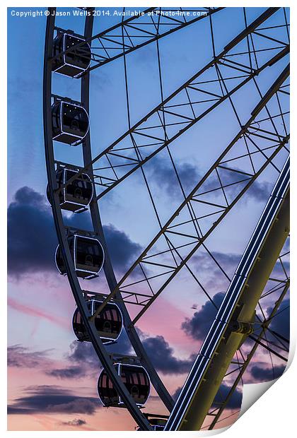 Liverpool wheel Print by Jason Wells