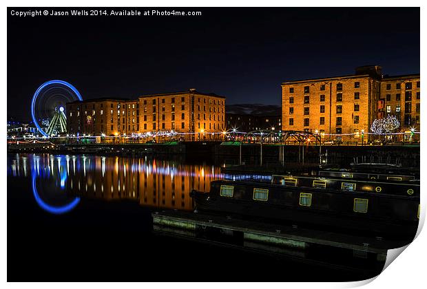  Salthouse Dock at night Print by Jason Wells